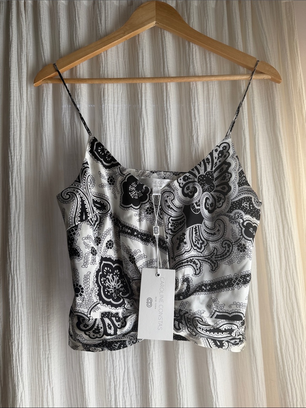 Silk Caroline Constas Twist Front Cami